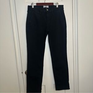 Paige Rianne Black‎ High Waisted Chinos Pants Jeans Size 26 Straight Leg Office